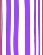 Purple and White Striped Graphic Design Rug