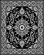 Intricate Classic Floral Mandala Design Rug