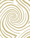 Golden Swirl Stripe Pattern Rug