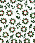 Festive Wreath Leaf Pattern Rug
