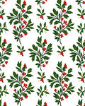 Classic Green Berry Branch Pattern Rug