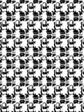 Abstract Geometric Houndstooth Pattern Rug