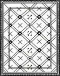 Bold Diamond Lattice Patterned Rug