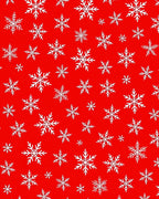 Bold White Snowflake Pattern Design Rug