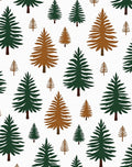 Forest Trees Green Brown Scatter Rug