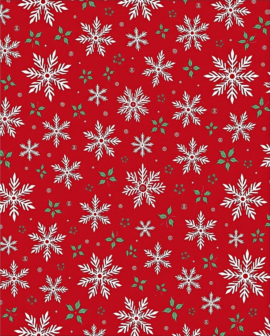 Winter Snowflake Medallion Pattern Rug