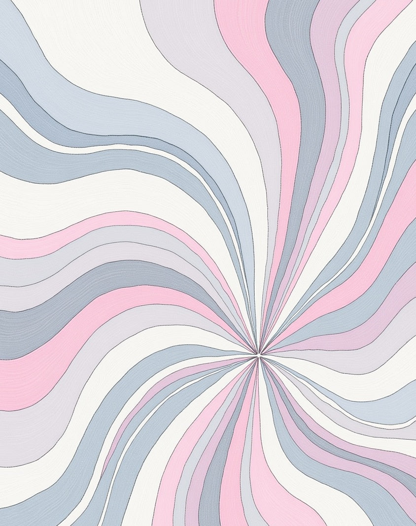 Pastel Swirl Abstract Pattern Rug
