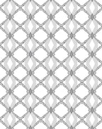 Ornate Diamond Chain Link Pattern Rug