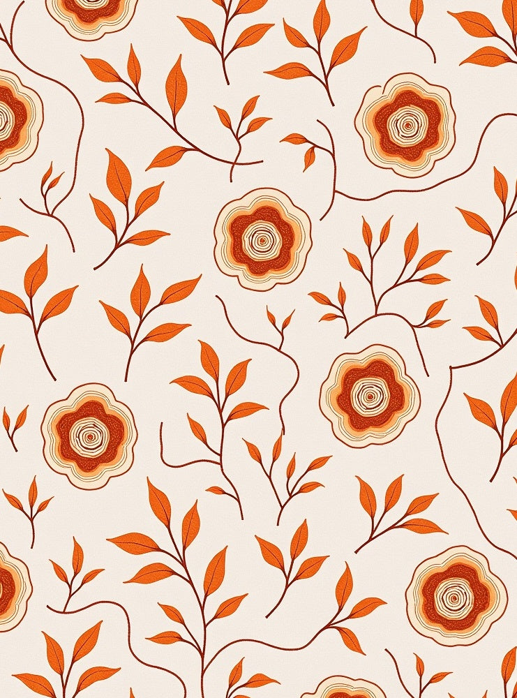 Autumn Leaf Bloom Pattern Rug