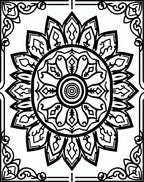 Ornate Mandala Patterned Rug