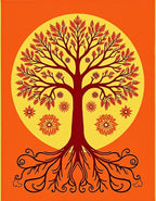 Vibrant Tree of Life Pattern Rug