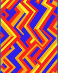 Bold Geometric Zigzag Pattern Rug