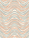Abstract Wavy Stripes Pattern Rug