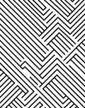 Monochrome Geometric Intersecting Lines Rug