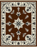 Ornate Floral Pattern Vintage Style Rug