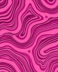 Pink Swirl Abstract Pattern Rug