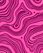 Pink Swirl Abstract Pattern Rug