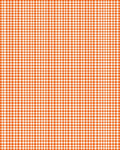 Classic Orange White Gingham Pattern Rug