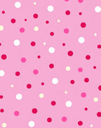 Pink Polka Dot Pattern Design Rug