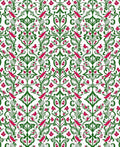 Vibrant Floral Vine Bird Pattern Rug