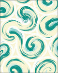 Oceanic Swirl Abstract Brushstroke Rug