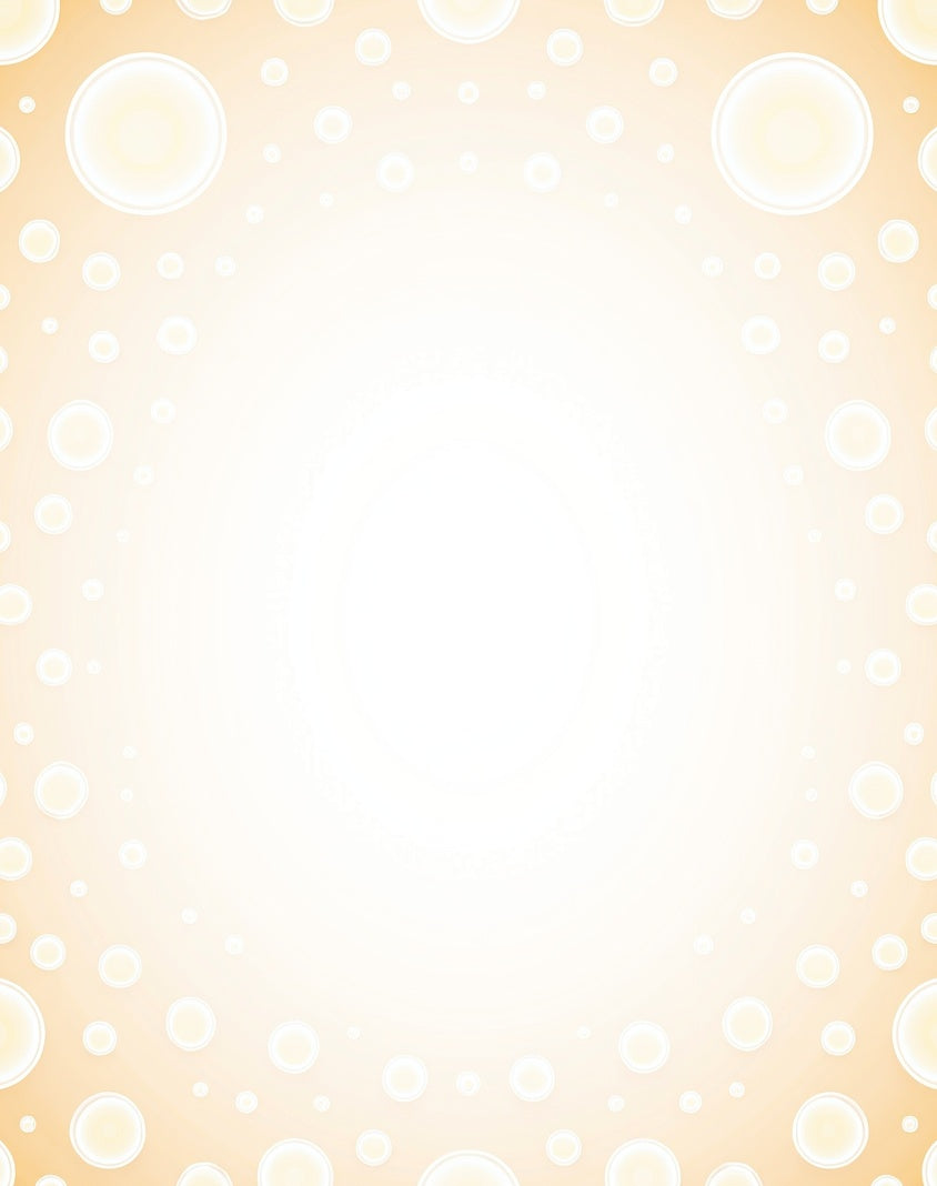Subtle Warm Cream Bubble Pattern Rug