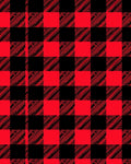Red Black Buffalo Plaid Design Rug
