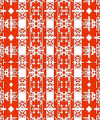Bold Geometric Tribal Stripes Rug