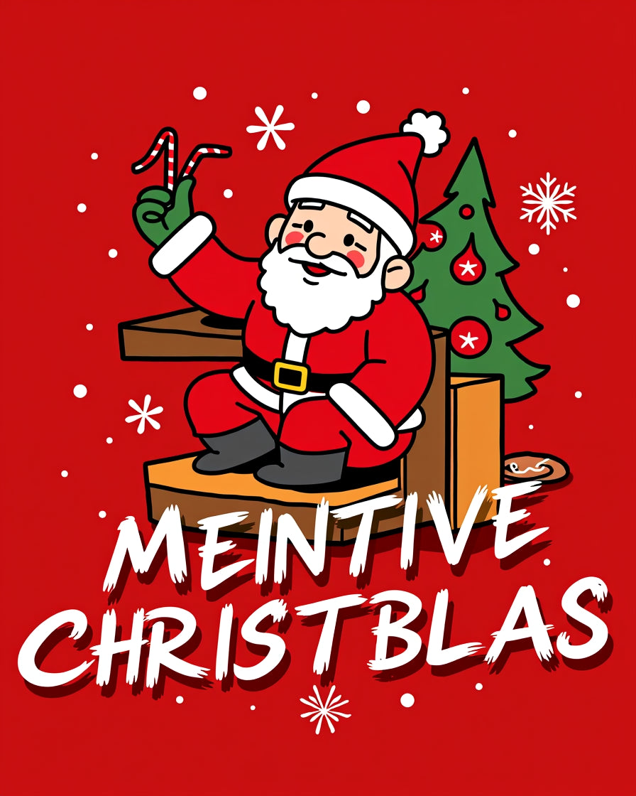 Merry Christmas Santa Claus Pattern Rug