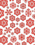 Festive Snowflakes Pattern Design Rug