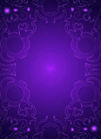 Elegant Purple Paisley Mandala Design Rug