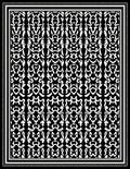 Bold Black White Abstract Pattern Rug