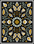 Bold Floral Medallion Pattern Rug