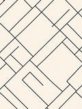 Geometric Lines Abstract Pattern Rug