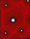 Radiant Sunburst Line Art Rug