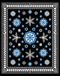 Winter Sky Snowflake Medallion Rug