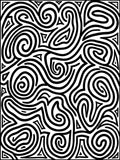Bold Abstract Swirl Pattern Rug