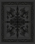 Ornate Scrollwork Vintage Style Pattern Rug