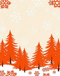 Winter Snowscape Tree Silhouette Rug