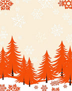 Winter Snowscape Tree Silhouette Rug