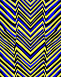 Bold Zigzag Patterned Abstract Rug
