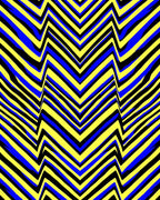 Bold Zigzag Patterned Abstract Rug