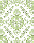 Elegant Green Floral Medallion Pattern Rug