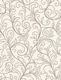 Elegant Swirl Floral Vine Pattern Rug