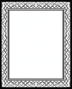 Abstract Gray Geometric Border Rug
