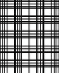 Classic Black White Grid Pattern Rug