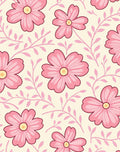Sweet Pink Petal Vine Pattern Rug