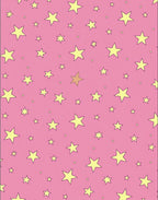Pink Stars Pattern Design Rug