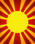 Radiant Sunburst Pattern Rug