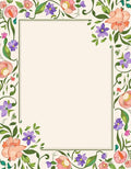 Vibrant Floral Swirl Botanical Accent Rug